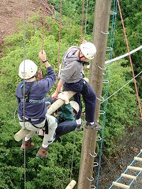 High ropes adventure course